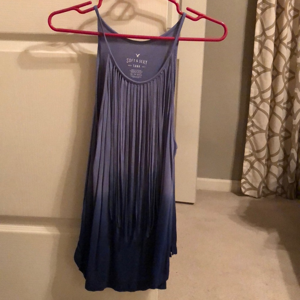 Blue tank